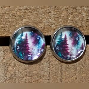 💟 Ghostface Christmas Handmade Stud Earrings